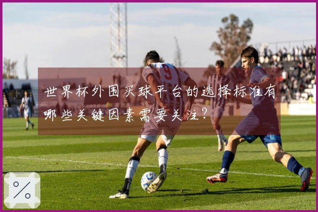 世界杯外围买球平台的选择标准有哪些关键因素需要关注？